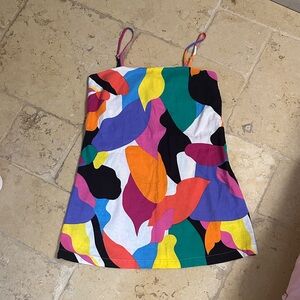 A New Day Multicolor Abstract Dress